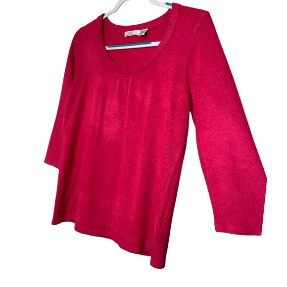 Luxe Woman’s Sweater Size Petite XL Pink - Picture 5 of 7